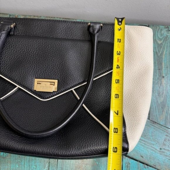 KATE Spade Leather Black & White Handbag - Picture 16 of 16